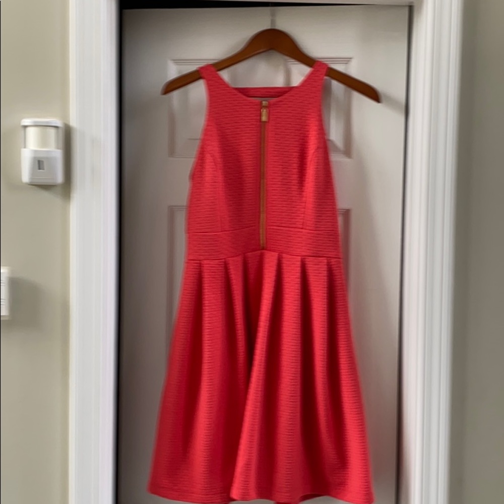Jessica Simpson coral color dress